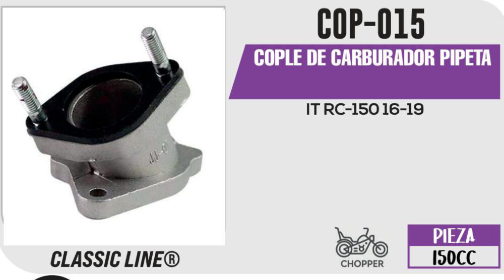 COPLE DE CARBURADOR PIPETA