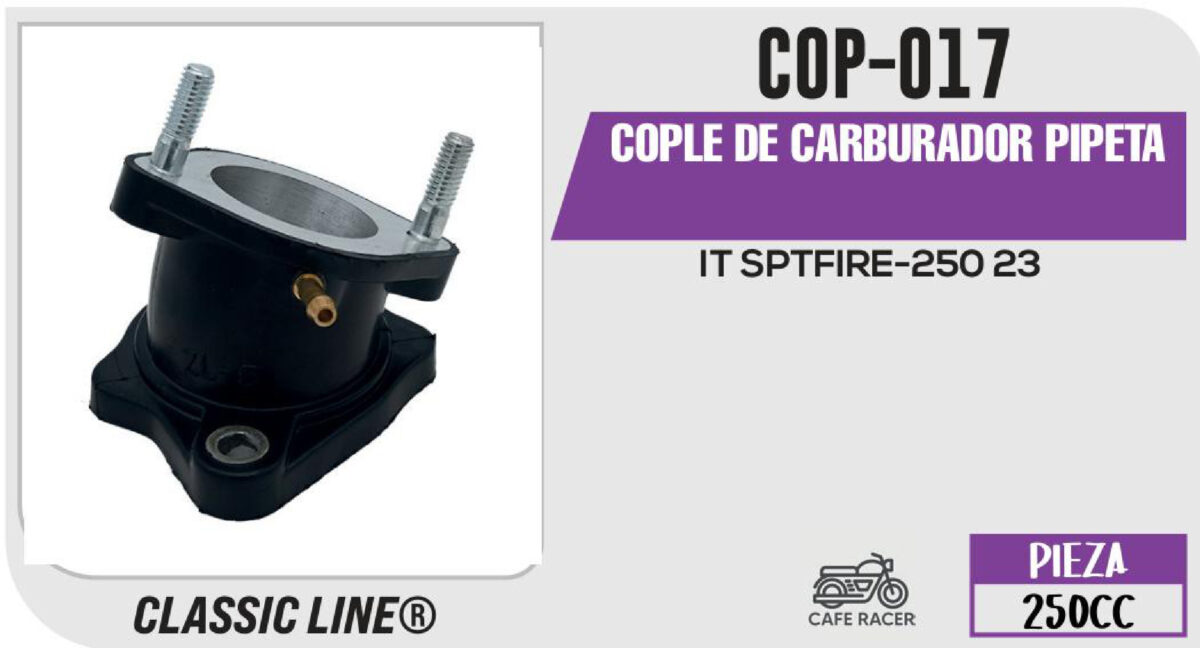 COPLE DE CARBURADOR PIPETA