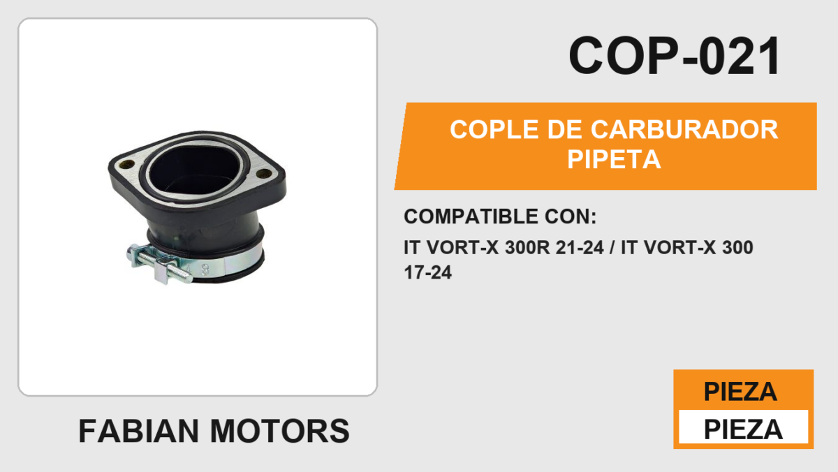 COPLE DE CARBURADOR PIPETA