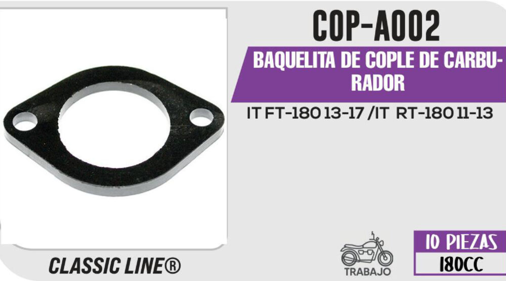 BAQUELITA DE COPLE DE CARBURADOR