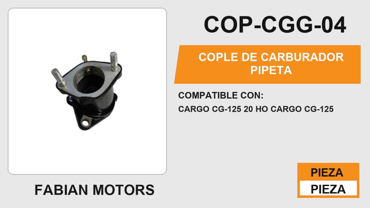 COPLE DE CARBURADOR PIPETA