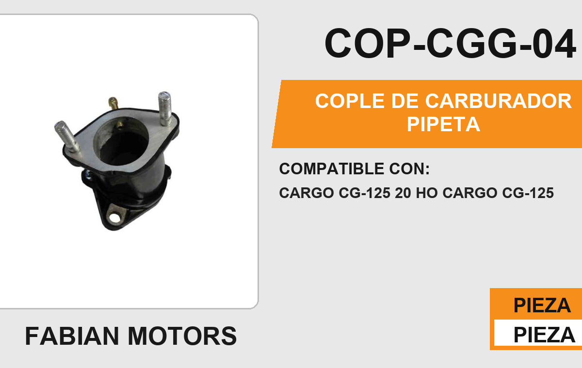 COPLE DE CARBURADOR PIPETA