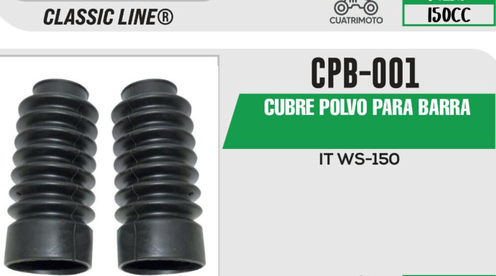 CUBRE POLVO PARA BARRA
