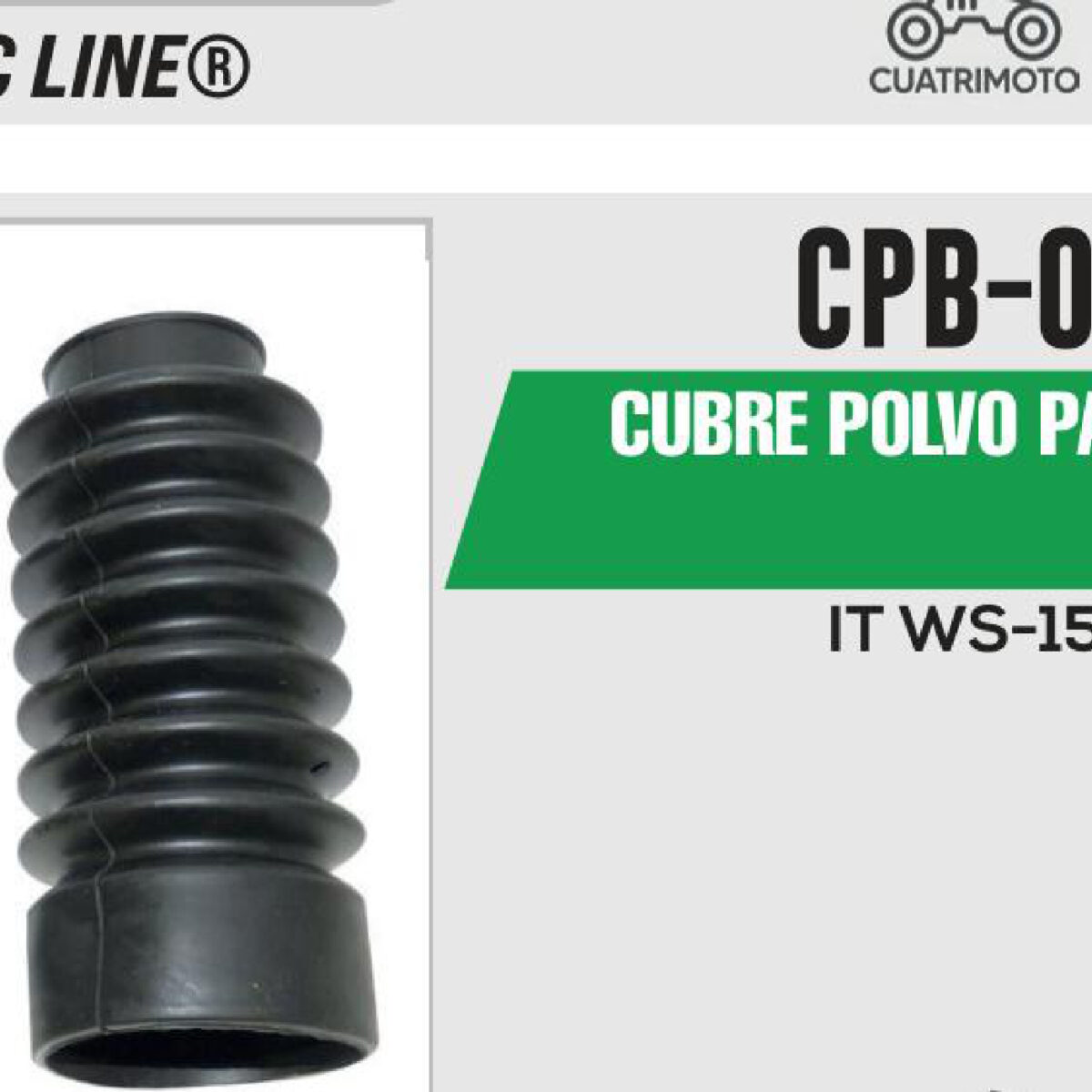 CUBRE POLVO PARA BARRA