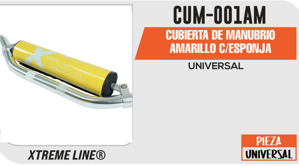 CUBIERTA DE MANUBRIO AMARILLO C/ESPONJA