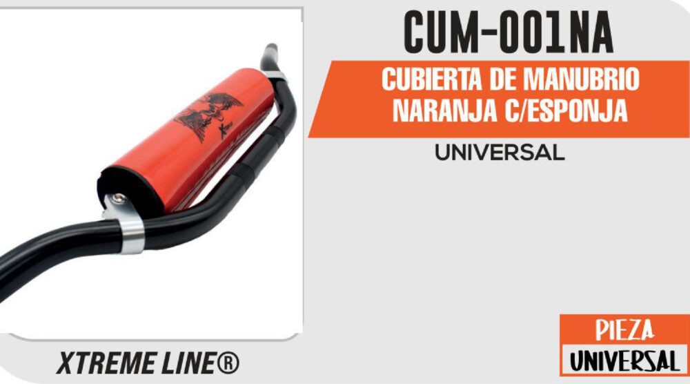 CUBIERTA DE MANUBRIO NARANJA C/ESPONJA