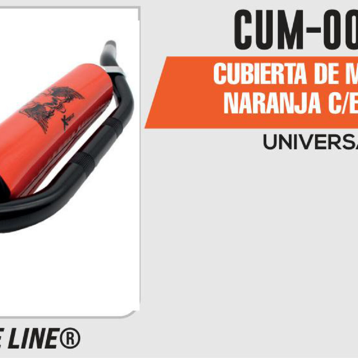 CUBIERTA DE MANUBRIO NARANJA C/ESPONJA