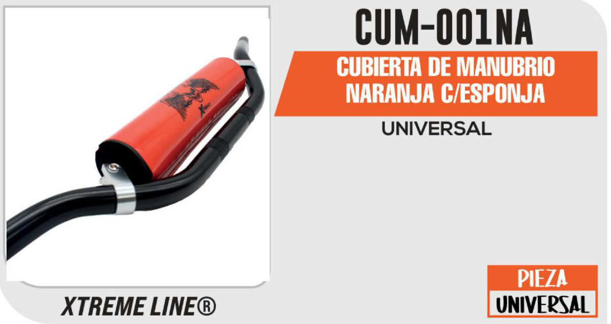 CUBIERTA DE MANUBRIO NARANJA C/ESPONJA