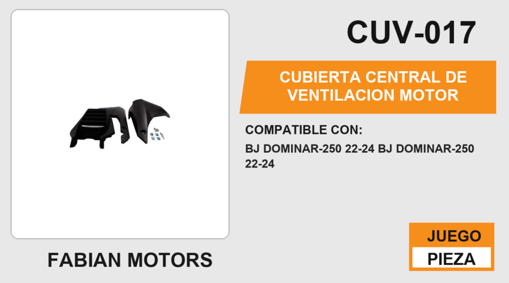 CUBIERTA CENTRAL DE VENTILACION MOTOR
