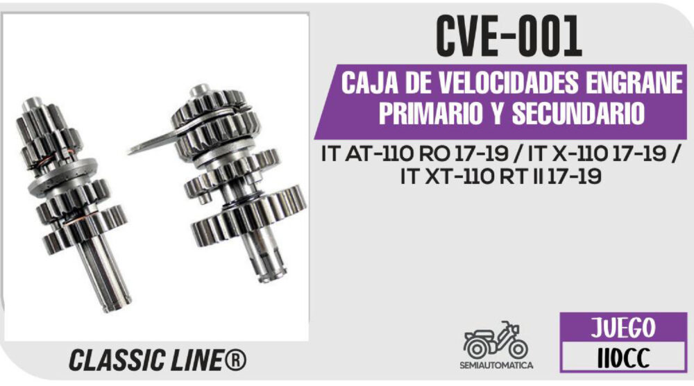 CAJA DE VELOCIDADES ENGRANE PRIMARIO Y SECUNDARIO