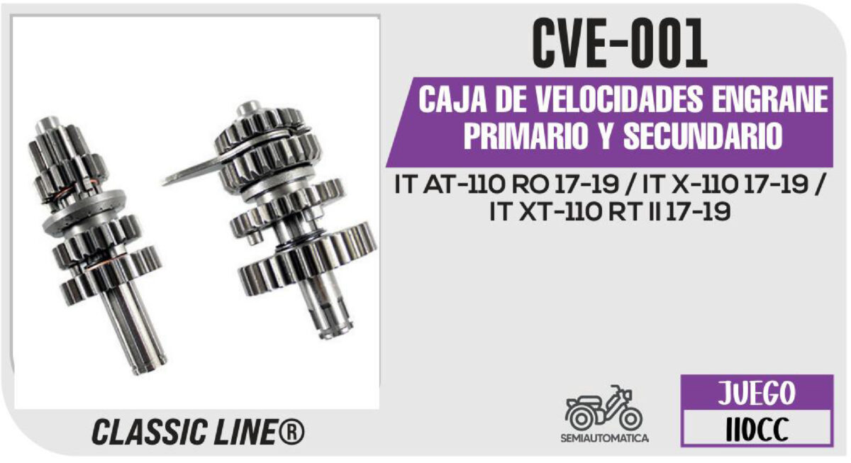 CAJA DE VELOCIDADES ENGRANE PRIMARIO Y SECUNDARIO