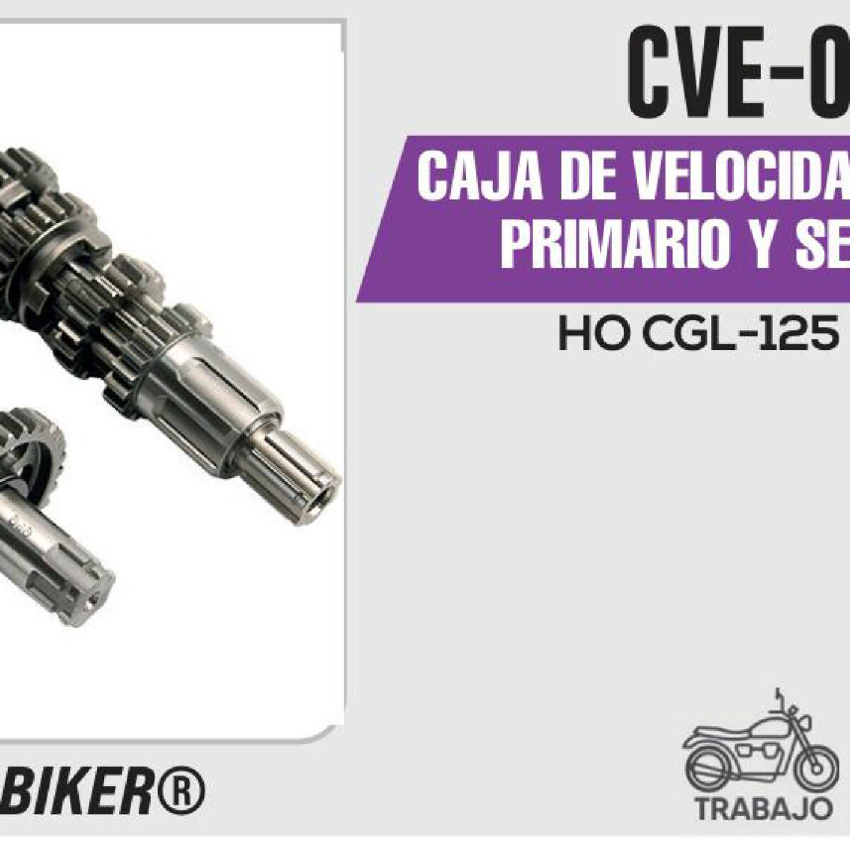 CAJA DE VELOCIDADES ENGRANE PRIMARIO Y SECUNDARIO