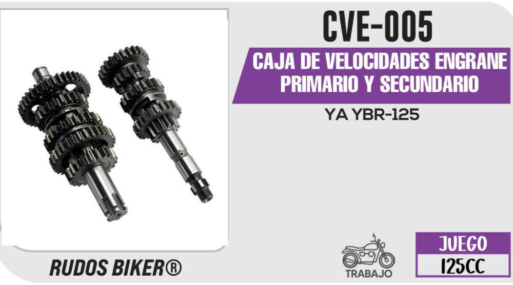 CAJA DE VELOCIDADES ENGRANE PRIMARIO Y SECUNDARIO