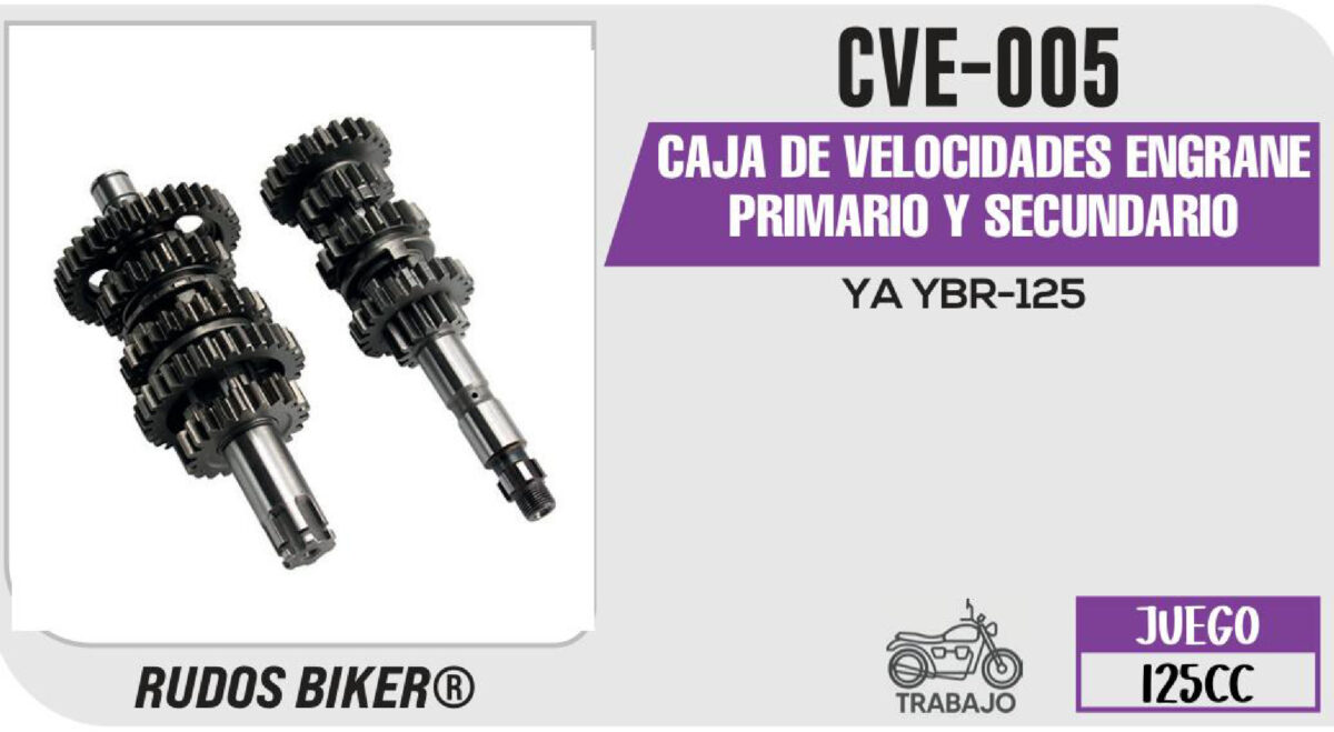 CAJA DE VELOCIDADES ENGRANE PRIMARIO Y SECUNDARIO
