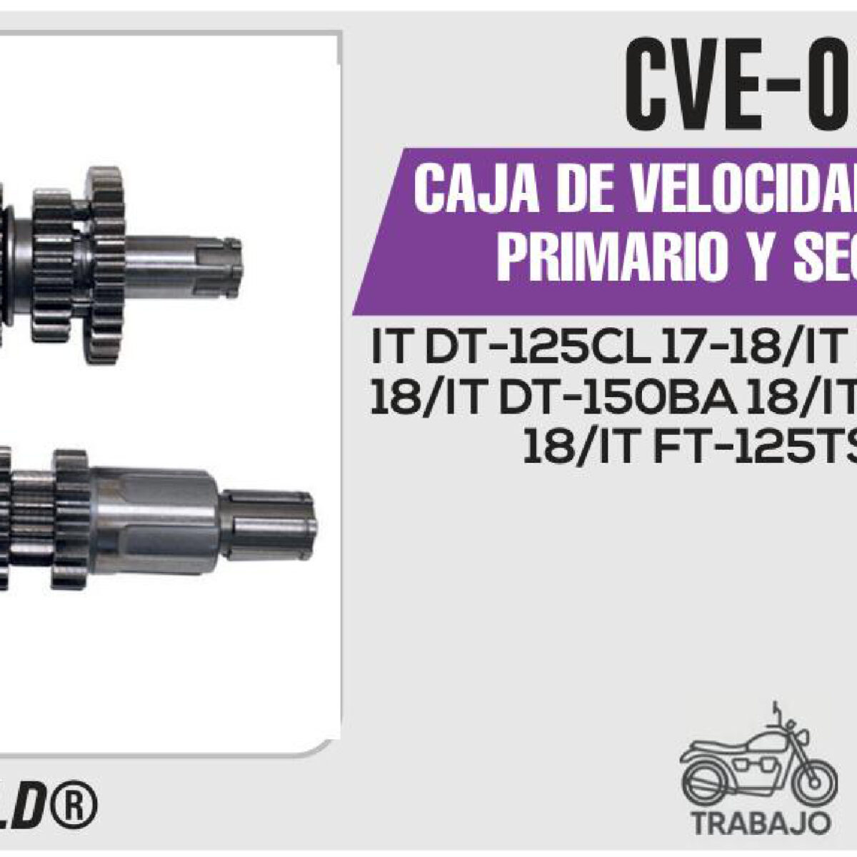 CAJA DE VELOCIDADES ENGRANE PRIMARIO Y SECUNDARIO