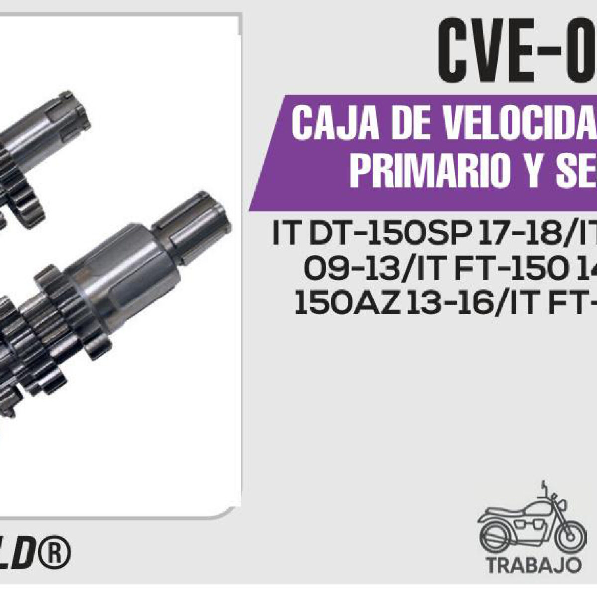 CAJA DE VELOCIDADES ENGRANE PRIMARIO Y SECUNDARIO