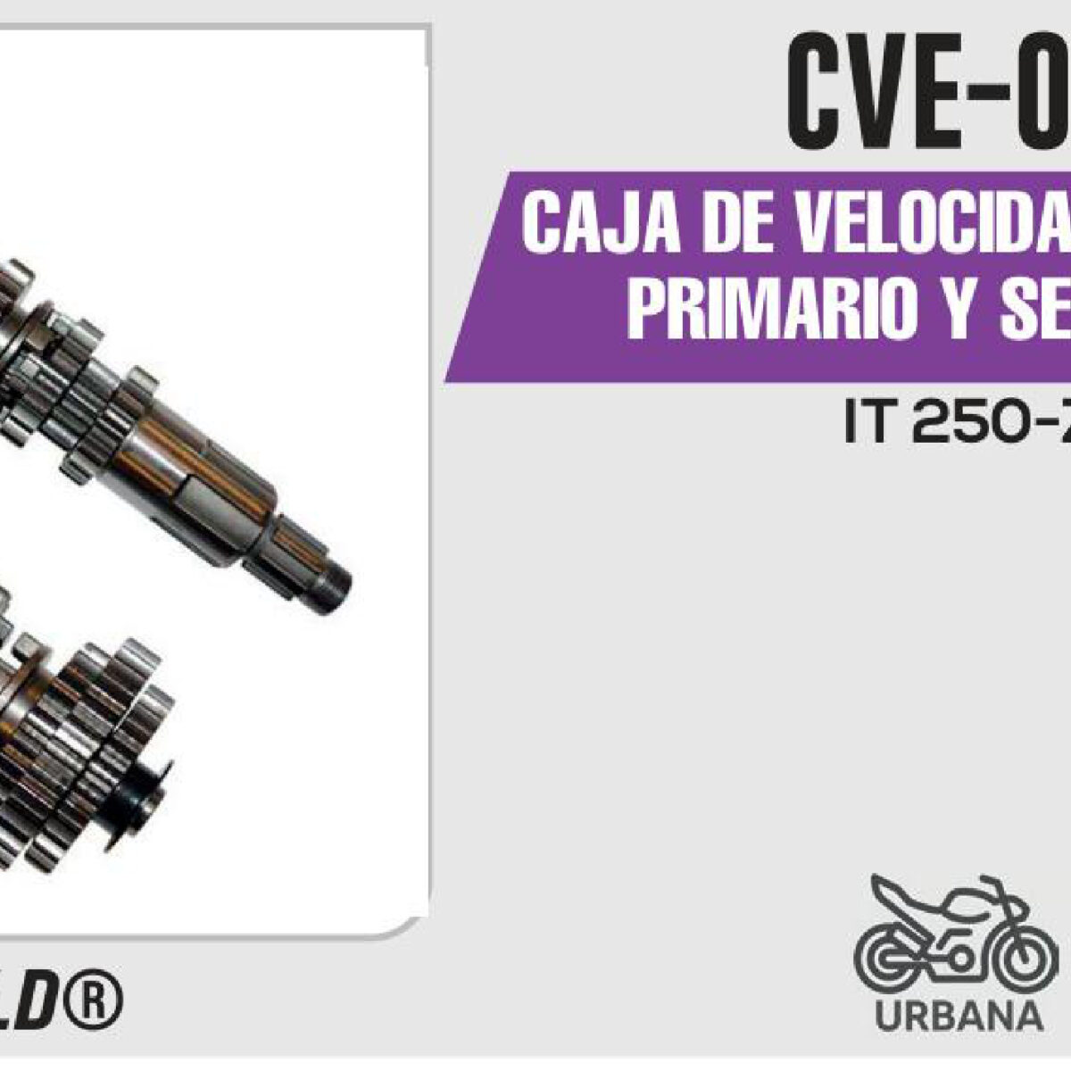 CAJA DE VELOCIDADES ENGRANE PRIMARIO Y SECUNDARIO