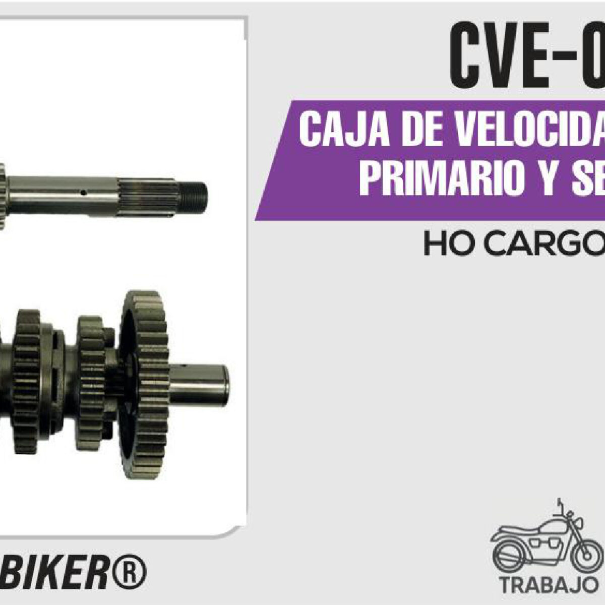 CAJA DE VELOCIDADES ENGRANE PRIMARIO Y SECUNDARIO