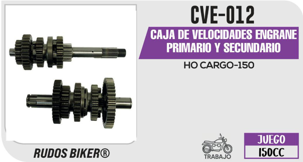 CAJA DE VELOCIDADES ENGRANE PRIMARIO Y SECUNDARIO
