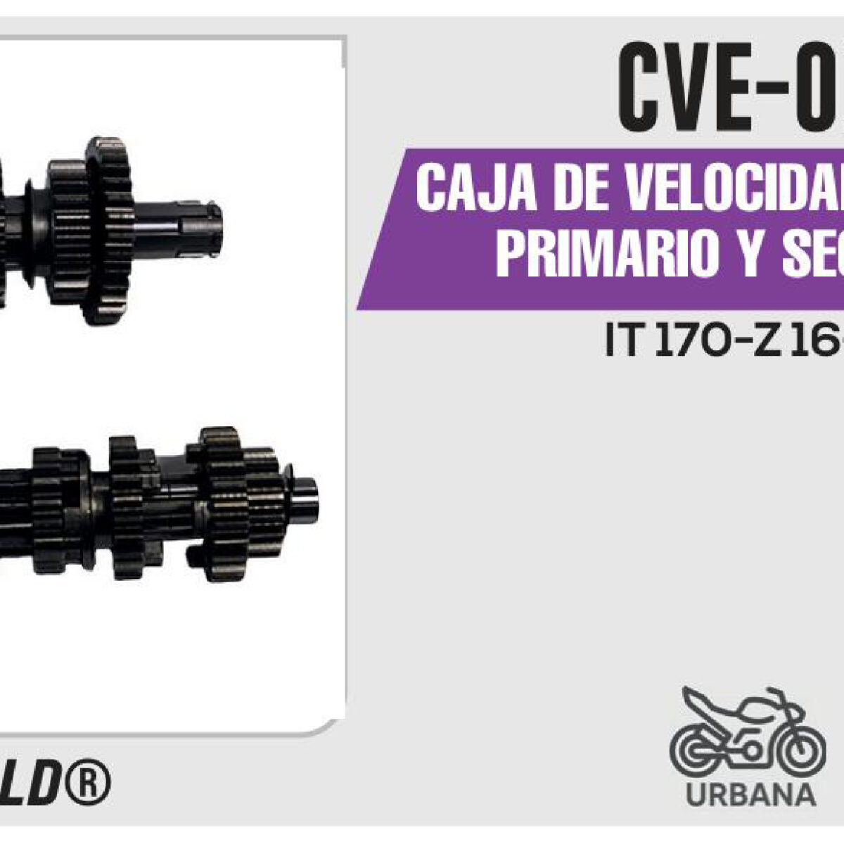CAJA DE VELOCIDADES ENGRANE PRIMARIO Y SECUNDARIO