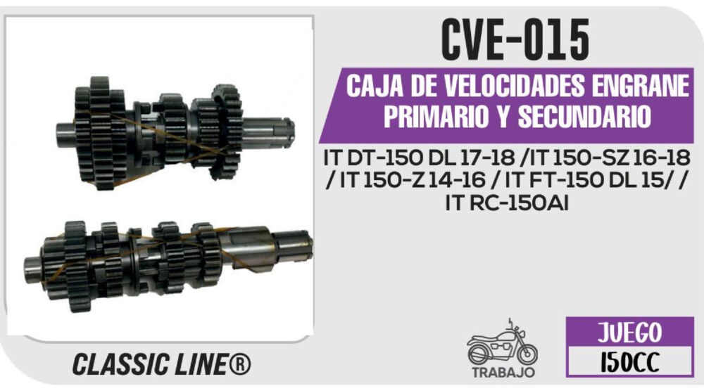 CAJA DE VELOCIDADES ENGRANE PRIMARIO Y SECUNDARIO