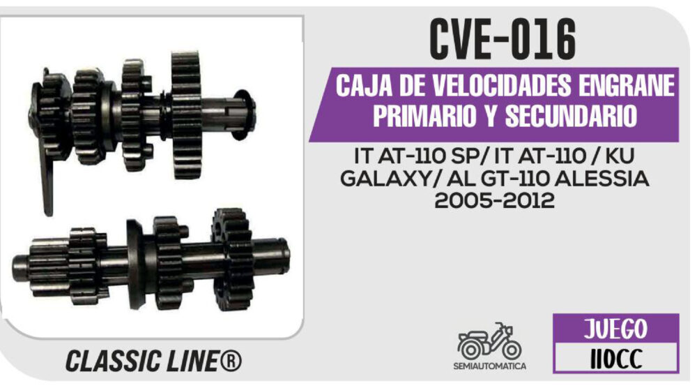 CAJA DE VELOCIDADES ENGRANE PRIMARIO Y SECUNDARIO