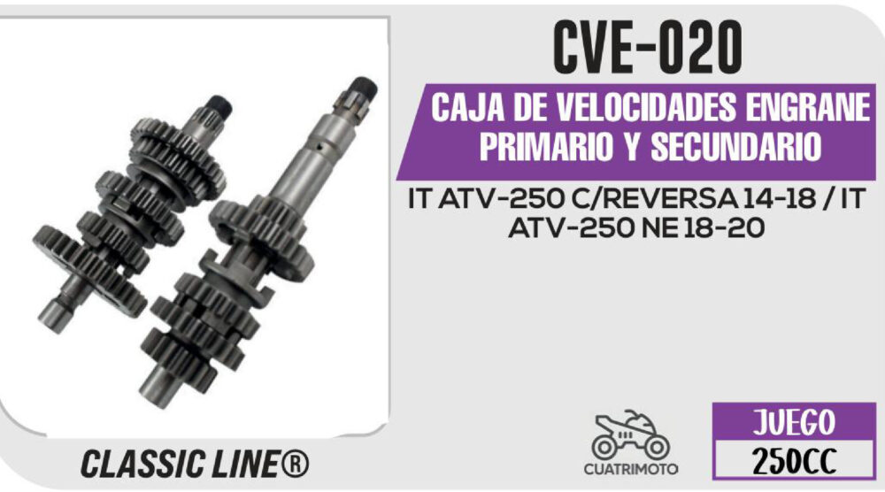 CAJA DE VELOCIDADES ENGRANE PRIMARIO Y SECUNDARIO