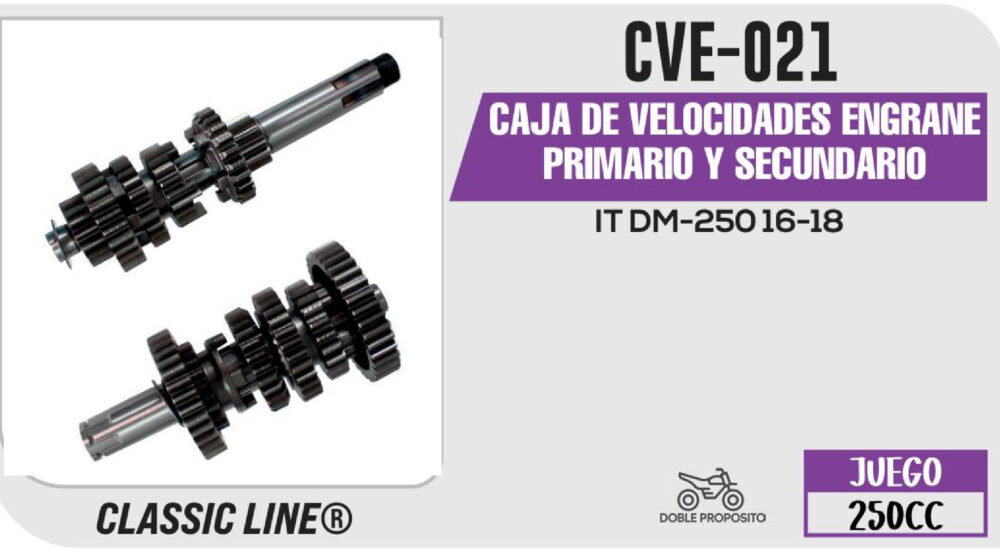 CAJA DE VELOCIDADES ENGRANE PRIMARIO Y SECUNDARIO