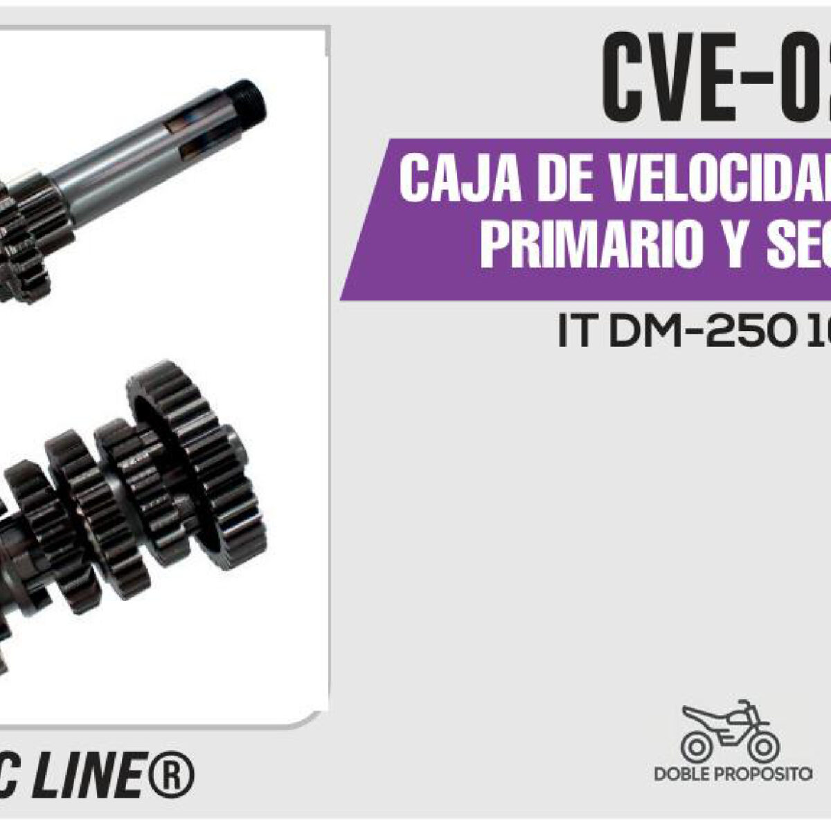CAJA DE VELOCIDADES ENGRANE PRIMARIO Y SECUNDARIO