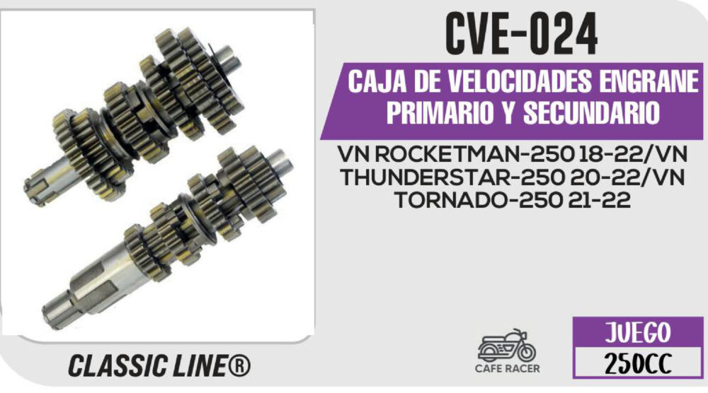 CAJA DE VELOCIDADES ENGRANE PRIMARIO Y SECUNDARIO