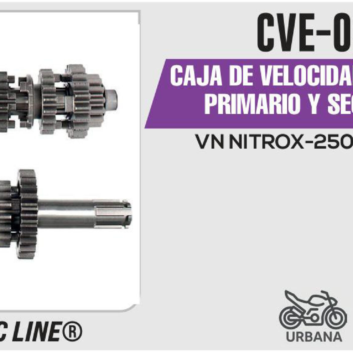CAJA DE VELOCIDADES ENGRANE PRIMARIO Y SECUNDARIO