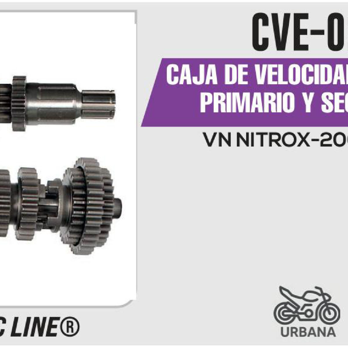 CAJA DE VELOCIDADES ENGRANE PRIMARIO Y SECUNDARIO
