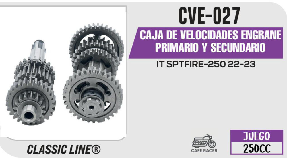 CAJA DE VELOCIDADES ENGRANE PRIMARIO Y SECUNDARIO