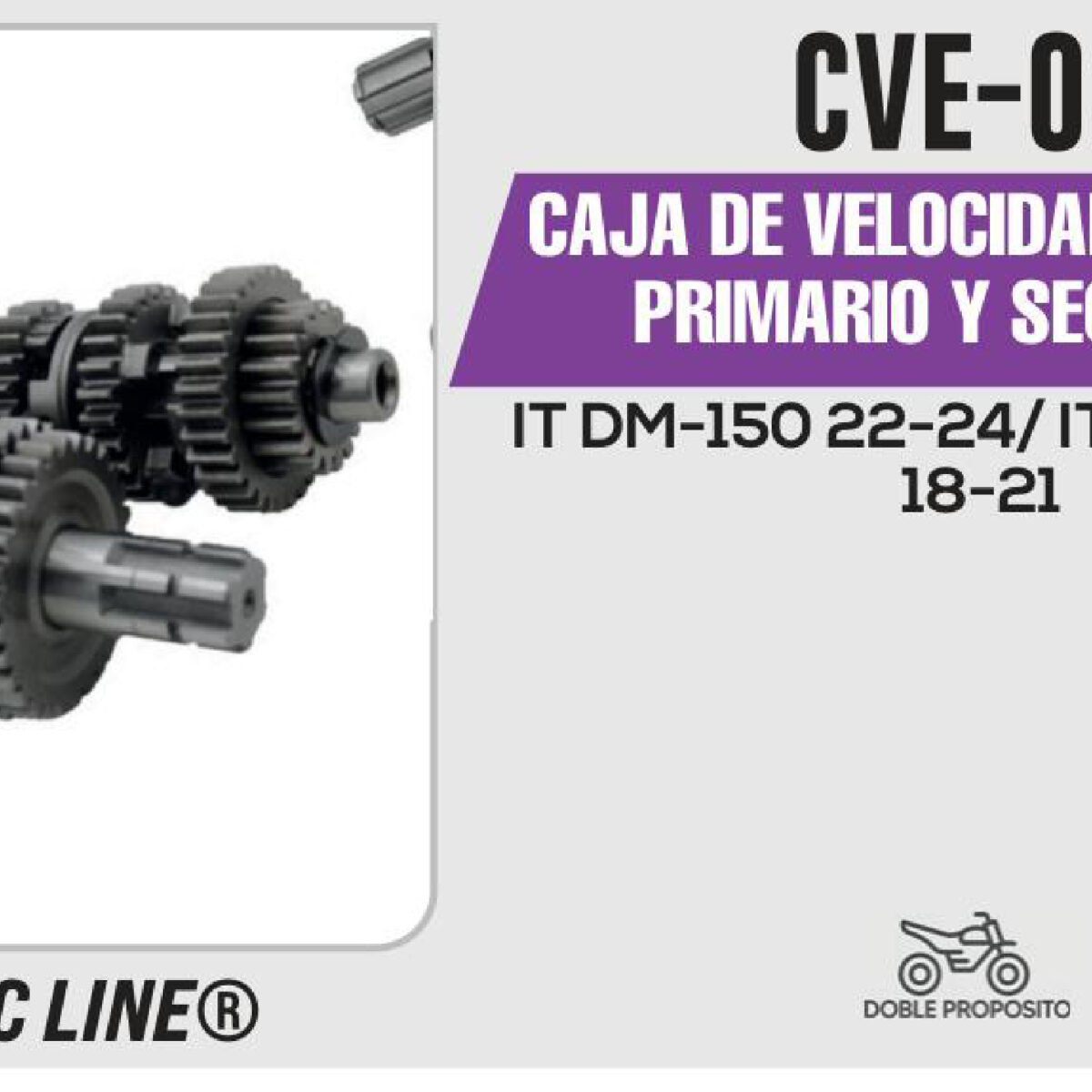 CAJA DE VELOCIDADES ENGRANE PRIMARIO Y SECUNDARIO
