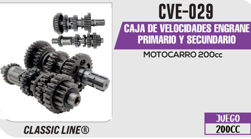 CAJA DE VELOCIDADES ENGRANE PRIMARIO Y SECUNDARIO