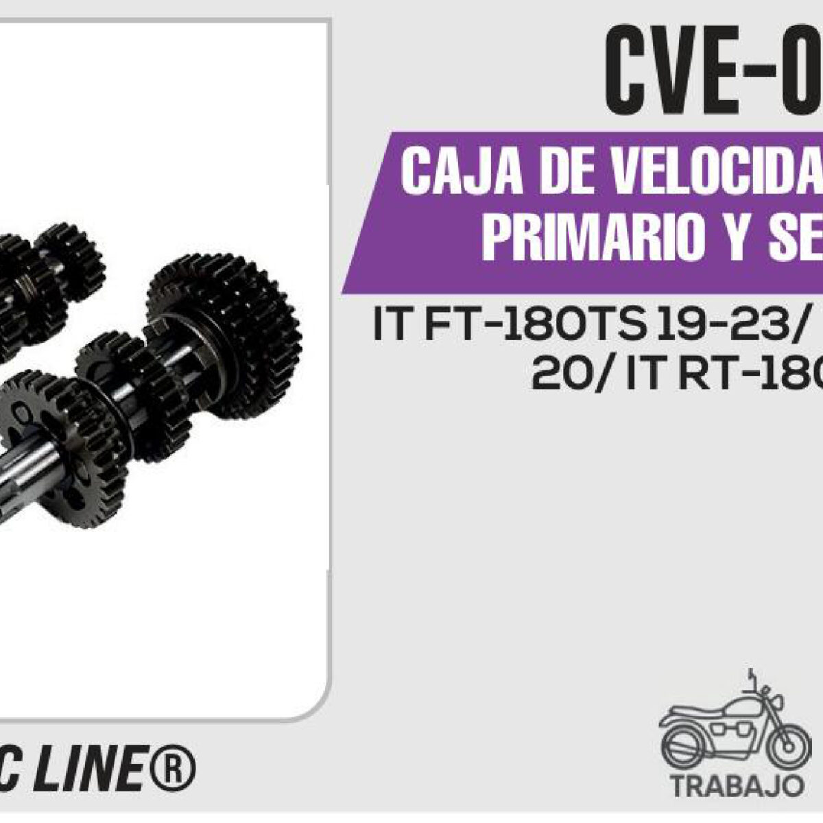 CAJA DE VELOCIDADES ENGRANE PRIMARIO Y SECUNDARIO