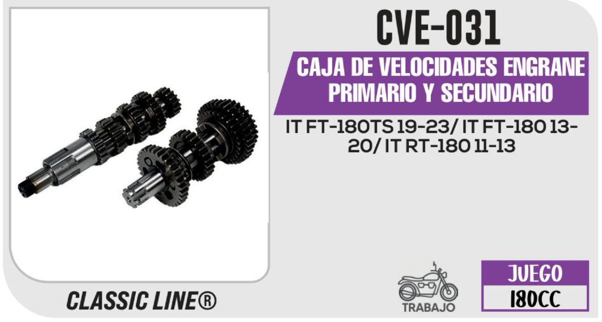 CAJA DE VELOCIDADES ENGRANE PRIMARIO Y SECUNDARIO