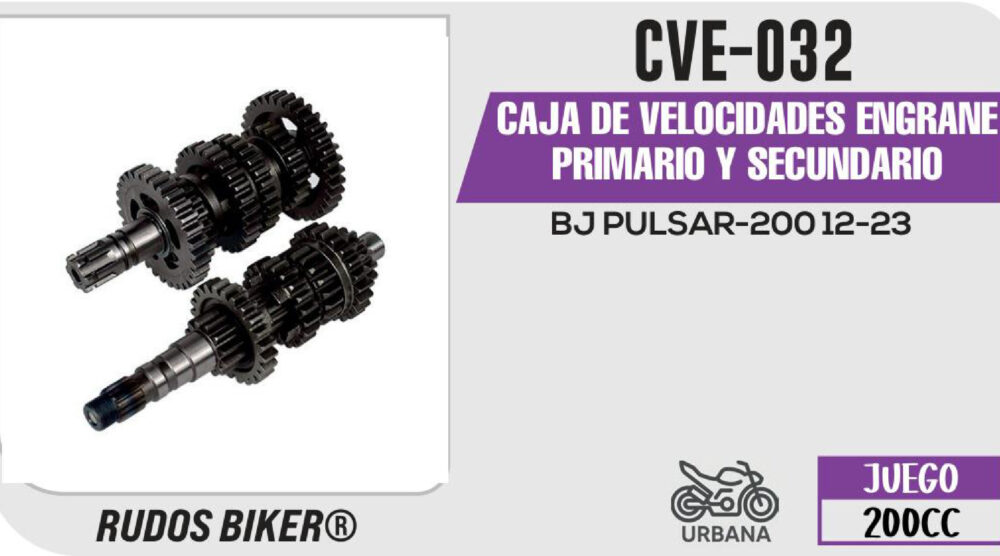 CAJA DE VELOCIDADES ENGRANE PRIMARIO Y SECUNDARIO