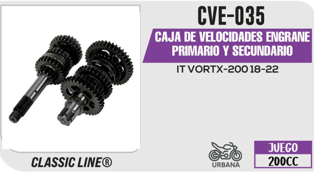 CAJA DE VELOCIDADES ENGRANE PRIMARIO Y SECUNDARIO