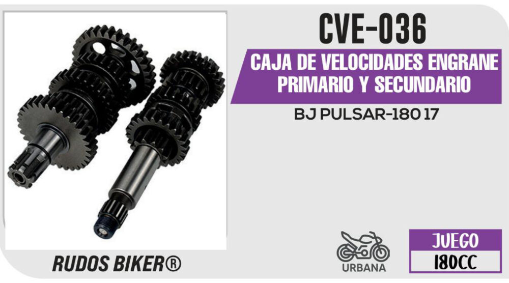 CAJA DE VELOCIDADES ENGRANE PRIMARIO Y SECUNDARIO