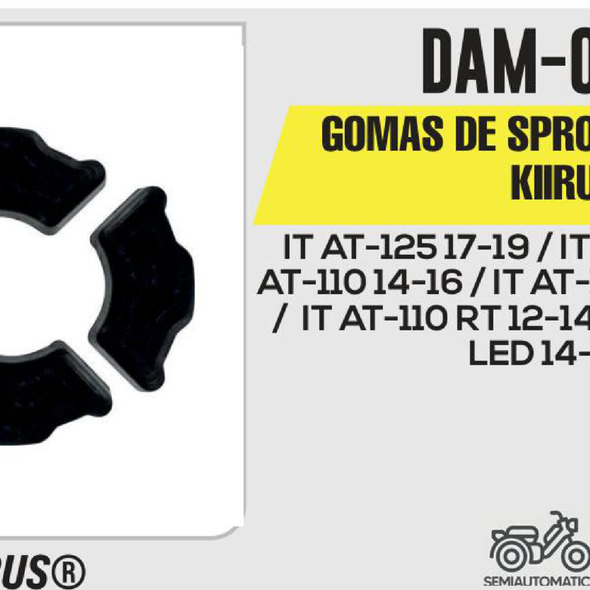 GOMAS DE SPROKET DAMPER