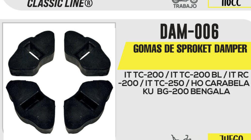 GOMAS DE SPROKET DAMPER