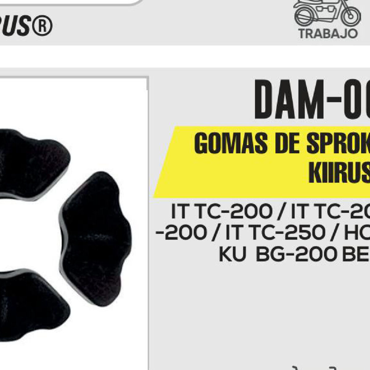 GOMAS DE SPROKET DAMPER