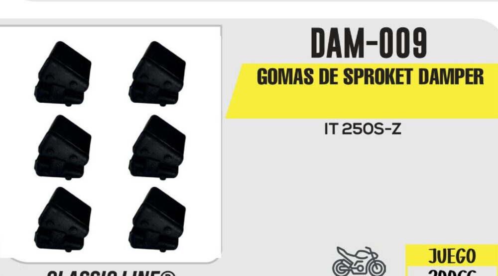 GOMAS DE SPROKET DAMPER