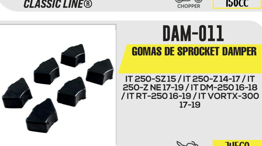 GOMAS DE SPROKET DAMPER