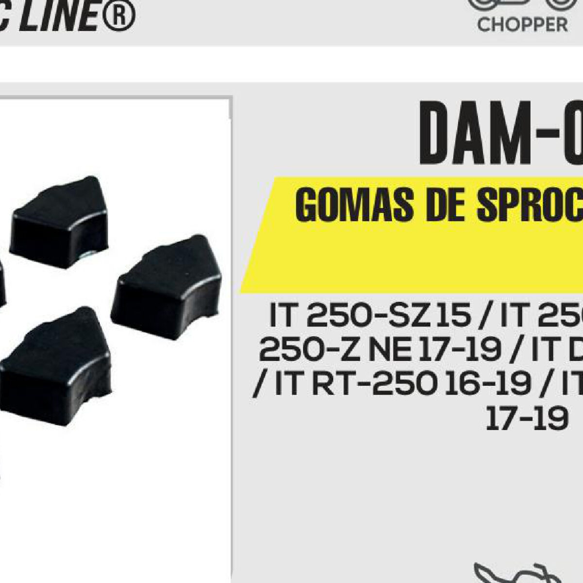 GOMAS DE SPROKET DAMPER