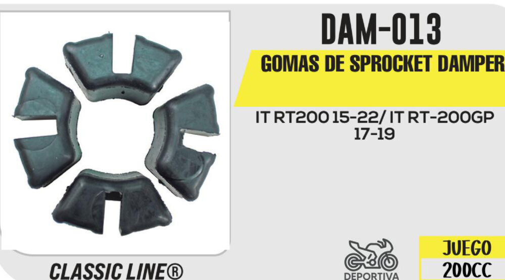 GOMA DE SPROCKET DAMPER