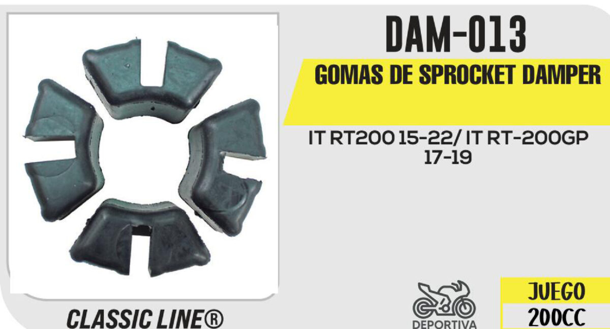 GOMA DE SPROCKET DAMPER