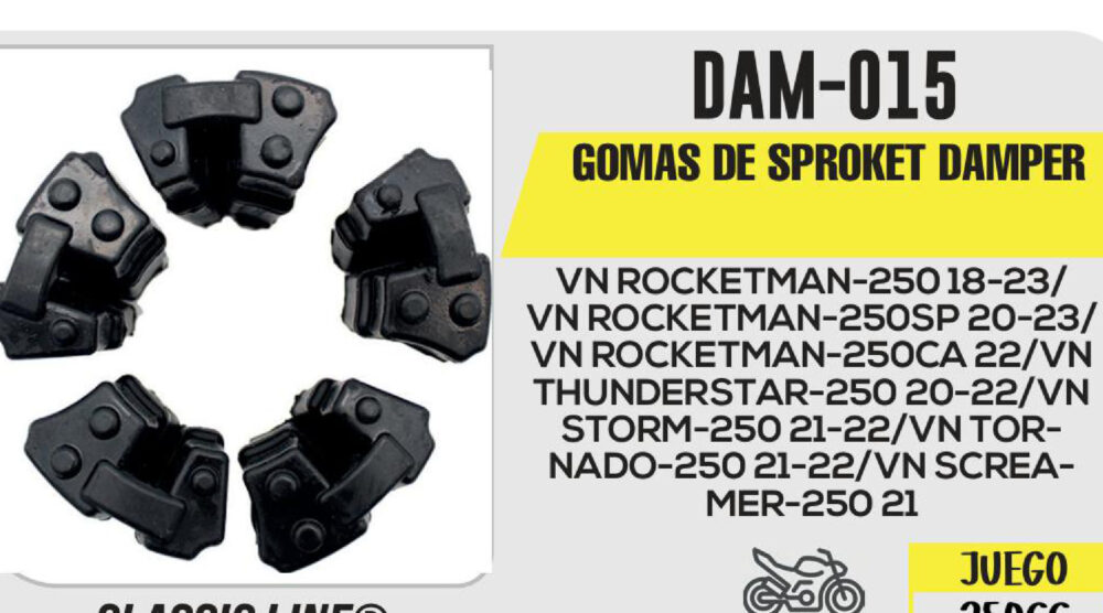 GOMAS DE SPROKET DAMPER