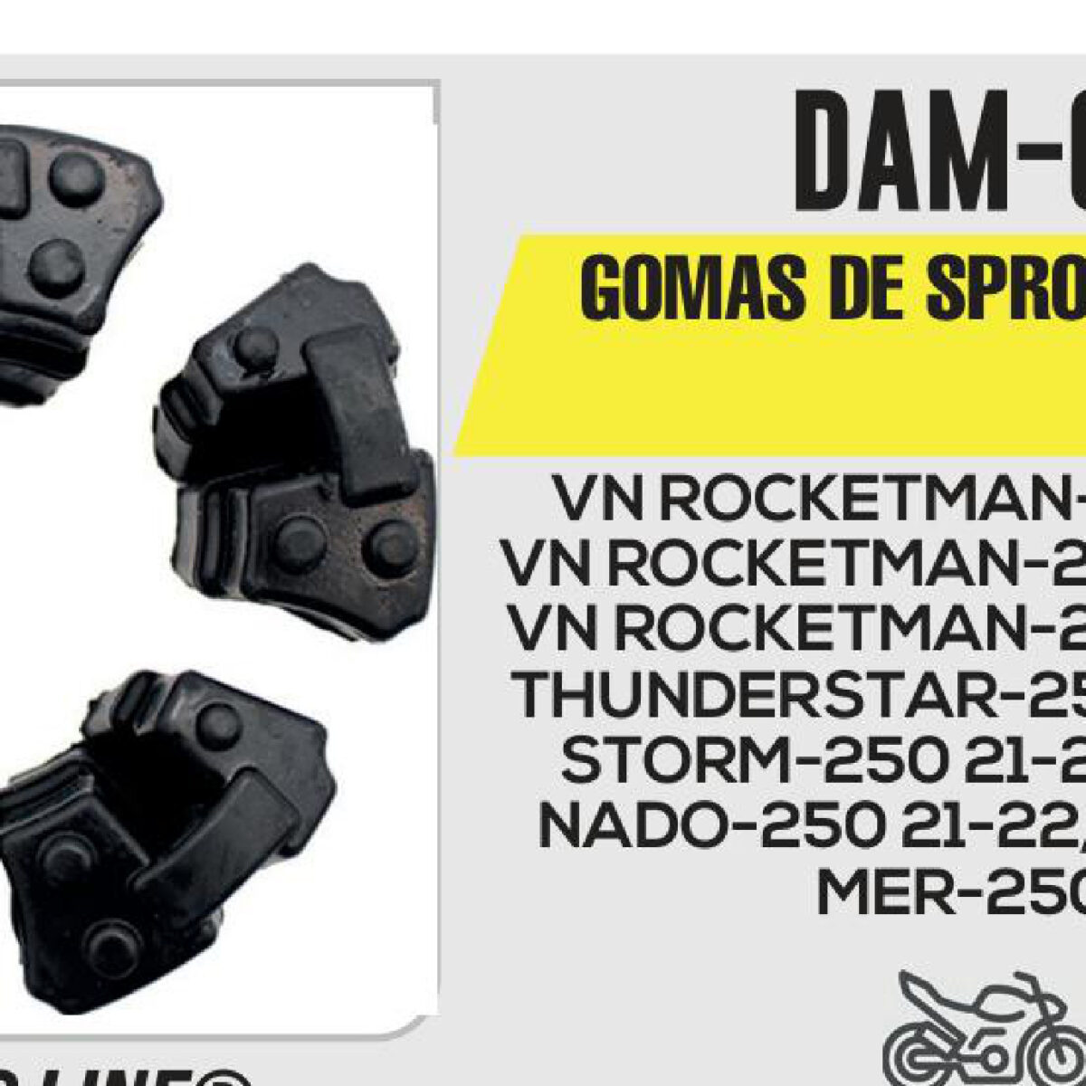 GOMAS DE SPROKET DAMPER
